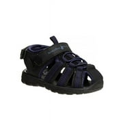 Beverly Hills Polo Club Boys Fisherman-Style Sport Sandals (Little Kid Sizes) - Black/Navy, 11